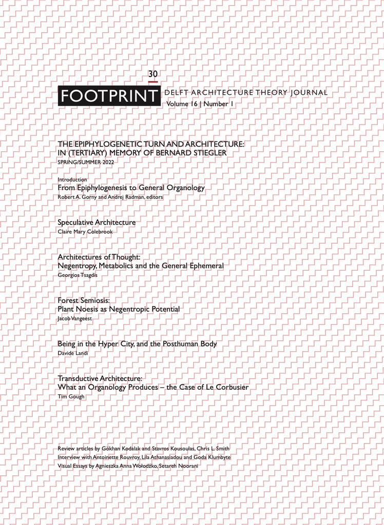 Footprint 30 The Epiphylogenetic Turn and Architecture